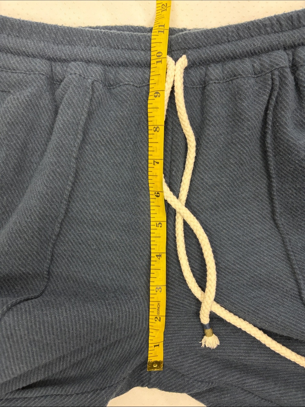 Faherty Legend Lounge Track Pants XS Navy Organic Cotton Wide Leg Side Stripe - Picture 12 of 16